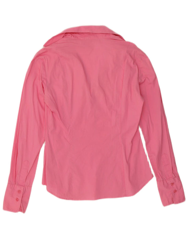 Benetton Womens Pullover Shirt UK 12 Medium Pink