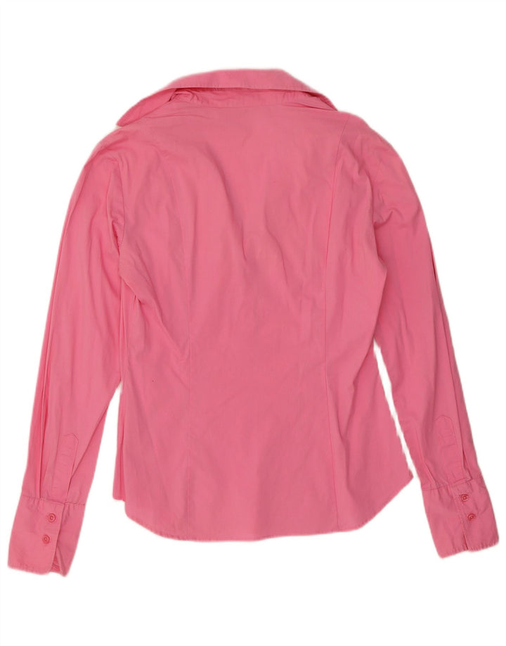 Benetton Womens Pullover Shirt UK 12 Medium Pink