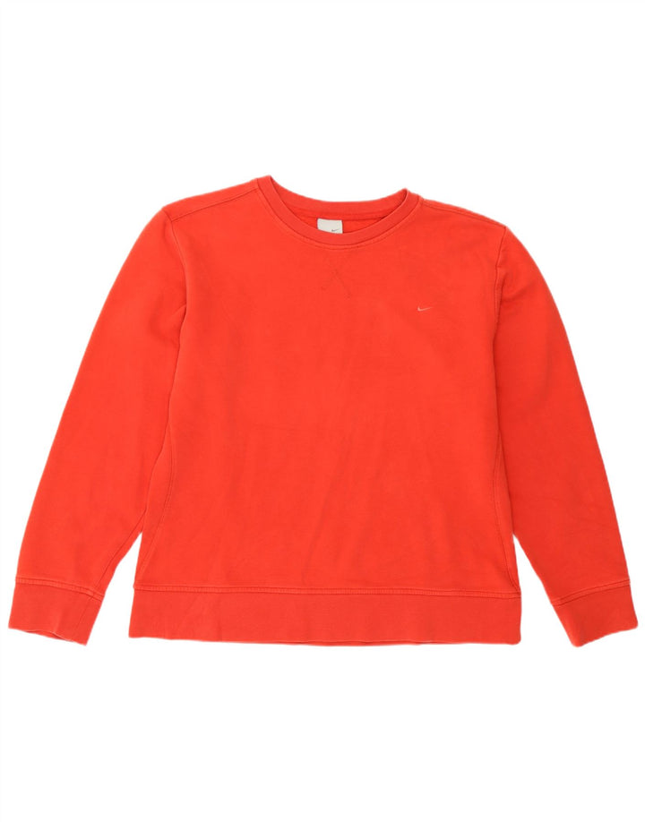 Nike Womens Sweatshirt Jumper UK 14/16 Large Red