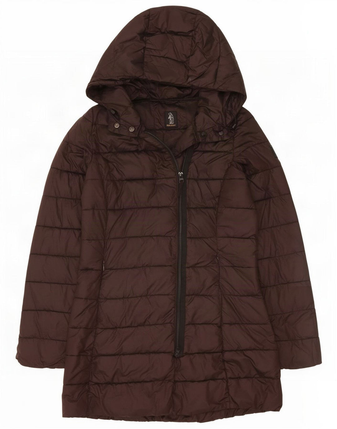 Refrigue Womens Hooded Padded Jacket UK 10 Small Brown