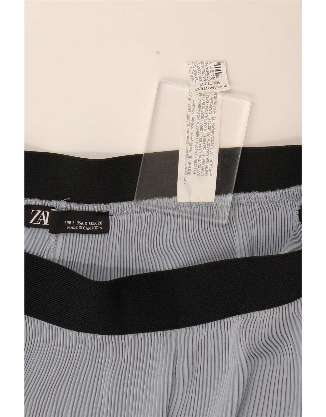 Zara Womens Cullotes Capri Trousers Small W26 L22 Blue Polyester