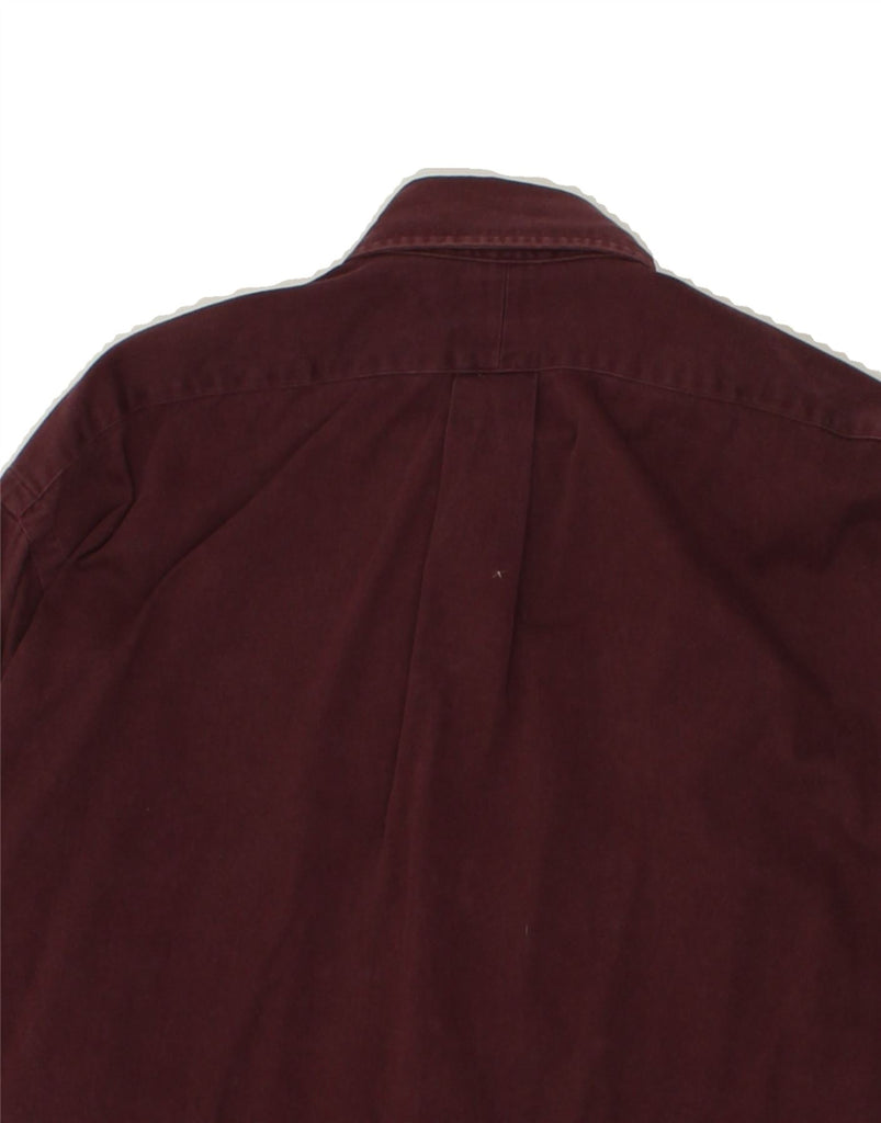 RALPH LAUREN Mens Blaire Shirt Medium Burgundy Cotton Vintage Ralph Lauren and Second-Hand Ralph Lauren from Messina Hembry 