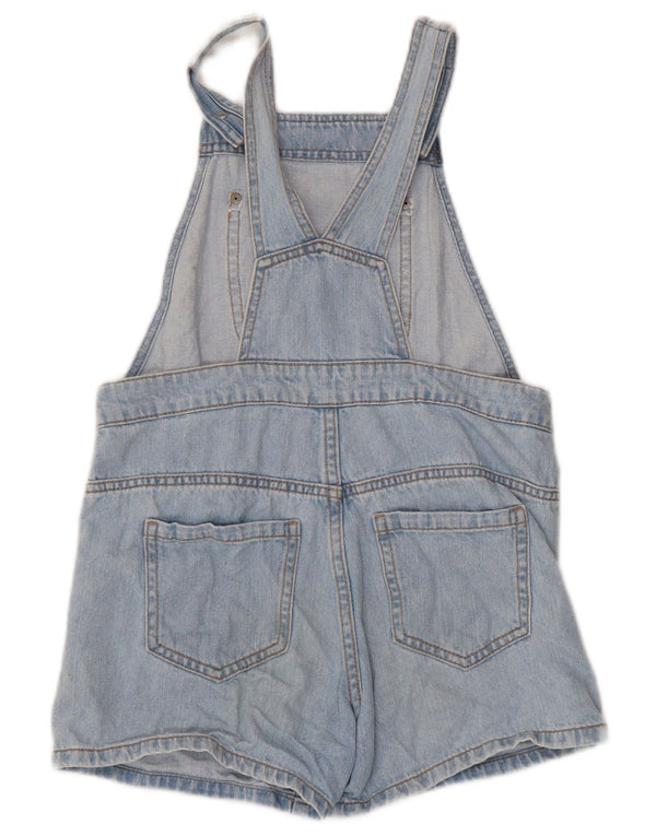 BENETTON Womens Dungarees Denim Shorts W26 Small Blue