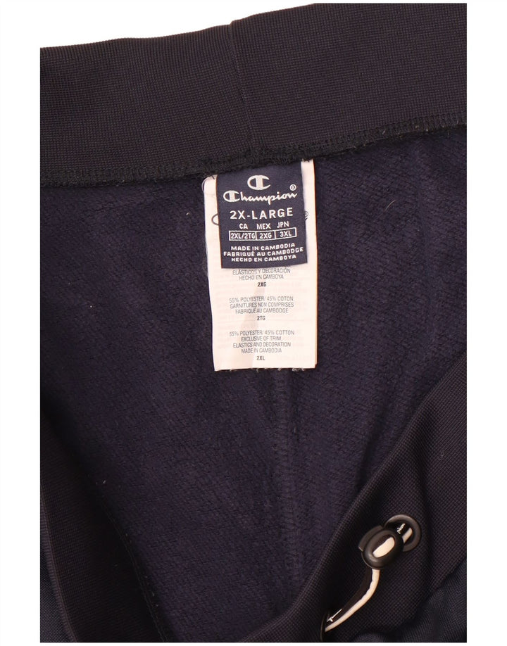 Champion Mens Tracksuit Trousers 2XL  Navy Blue Polyester