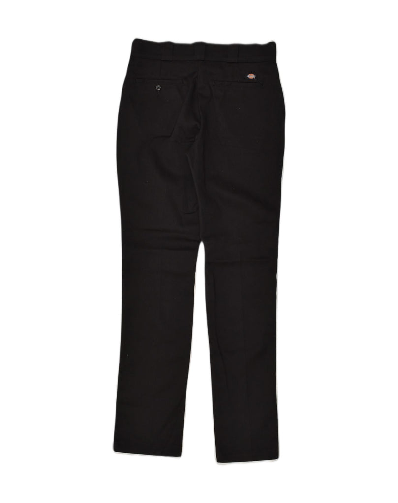 DICKIES Womens Slim Fit Chino Trousers US 2 XS W30 L31 Black Polyester | Vintage Dickies | Thrift | Second-Hand Dickies | Used Clothing | Messina Hembry 