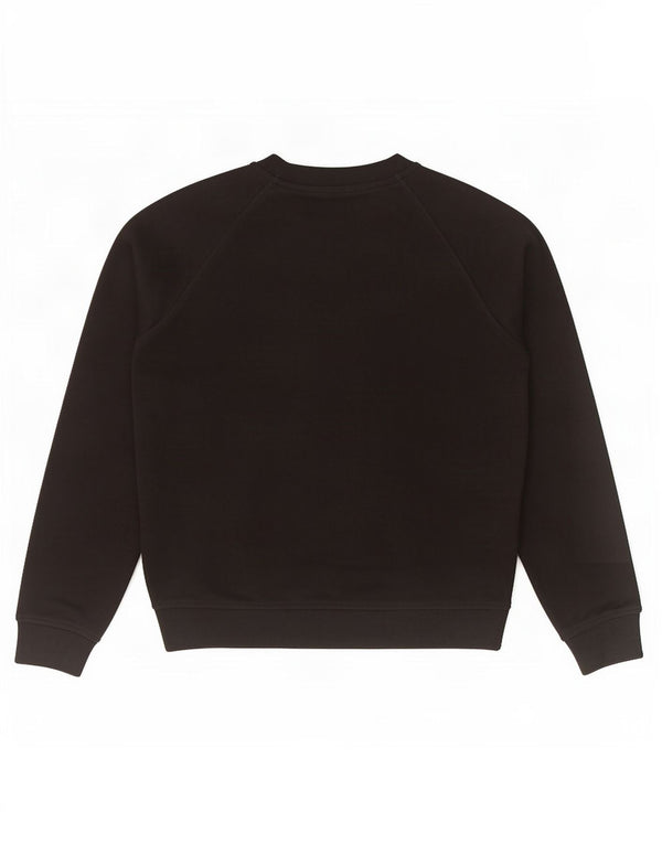 Jack Wills Womens Graphic Oversized Sweatshirt Jumper UK 8 Small Black
