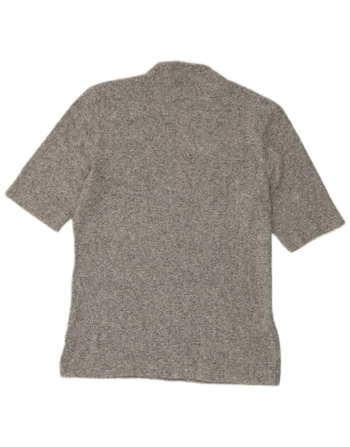 Marks & Spencer Womens T-Shirt Top UK 12 Medium Grey Flecked