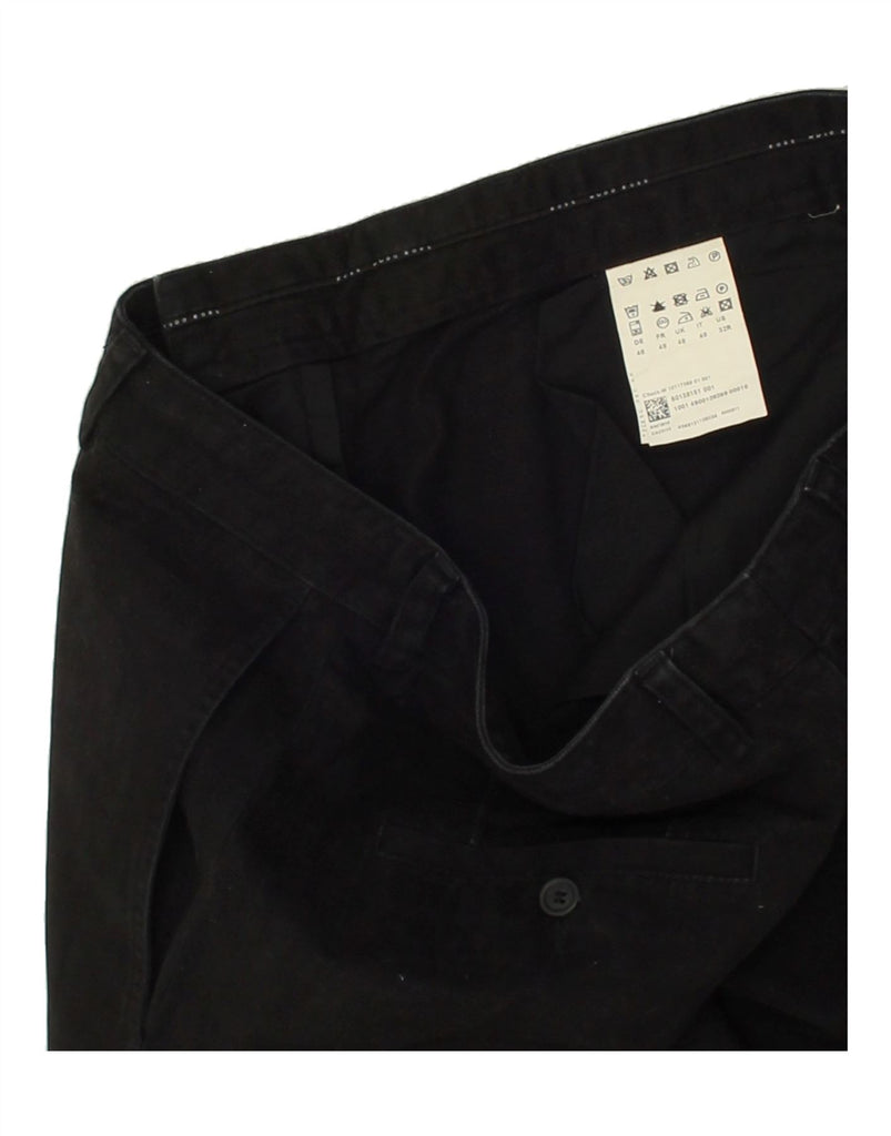 HUGO BOSS Mens Straight Chino Trousers IT 48 Medium W32 L29 Black Cotton | Vintage Hugo Boss | Thrift | Second-Hand Hugo Boss | Used Clothing | Messina Hembry 