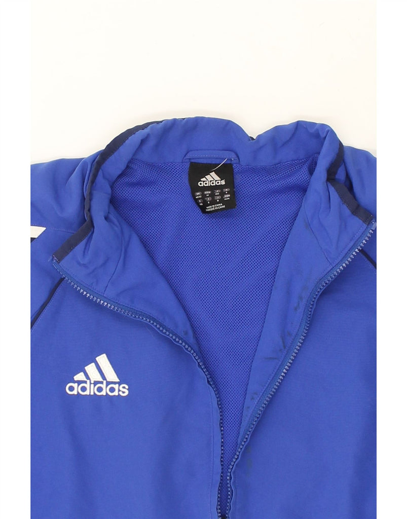 ADIDAS Mens Tracksuit Top Jacket UK 40/42 Medium Blue Colourblock | Vintage Adidas | Thrift | Second-Hand Adidas | Used Clothing | Messina Hembry 