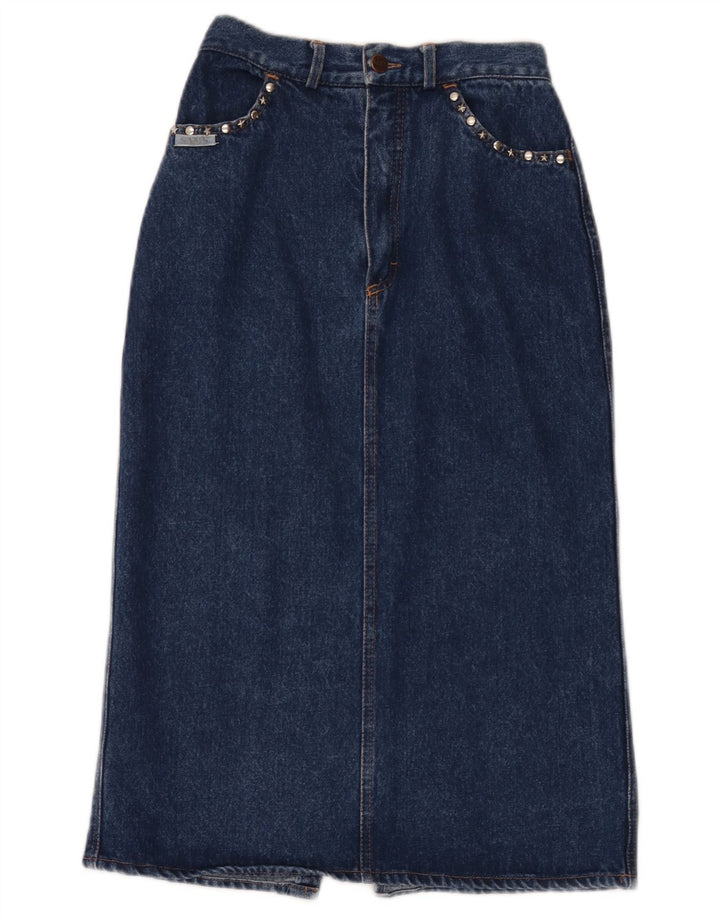 Sam"s Womens Denim Skirt W26 Small Blue