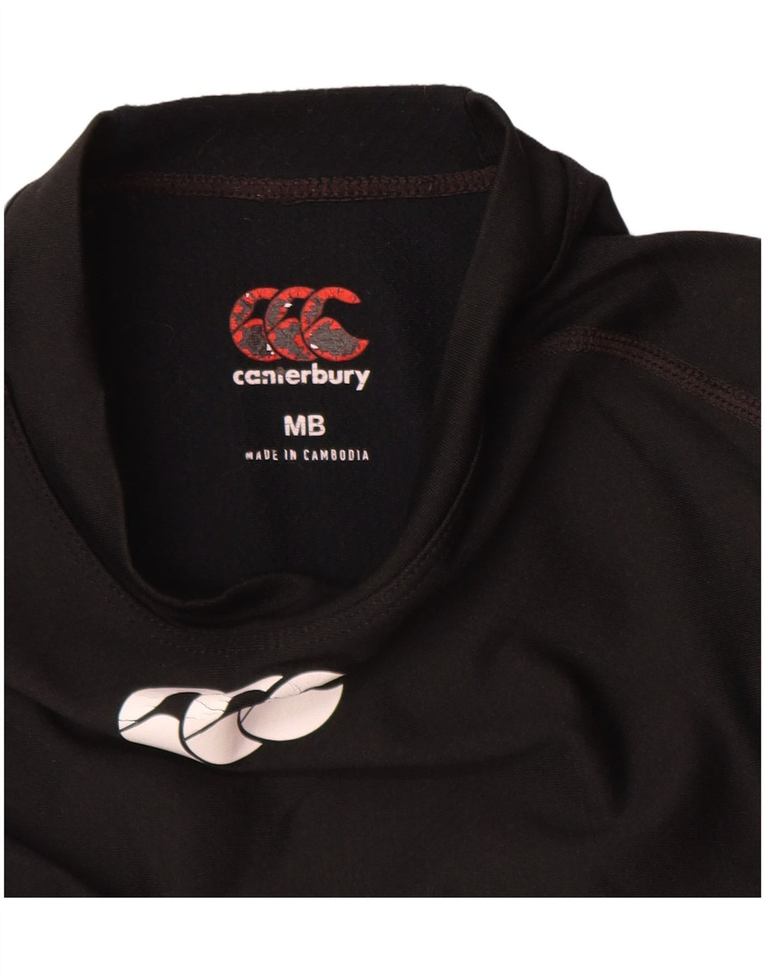 Canterbury Girls Graphic Top Long Sleeve 11-12 Years Medium Black Polyester