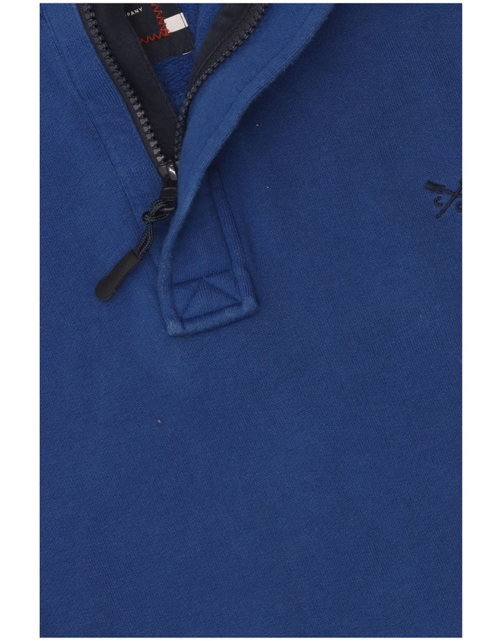 Crew Clothing Mens Graphic Sweatshirt Jumper Small Blue Colourblock