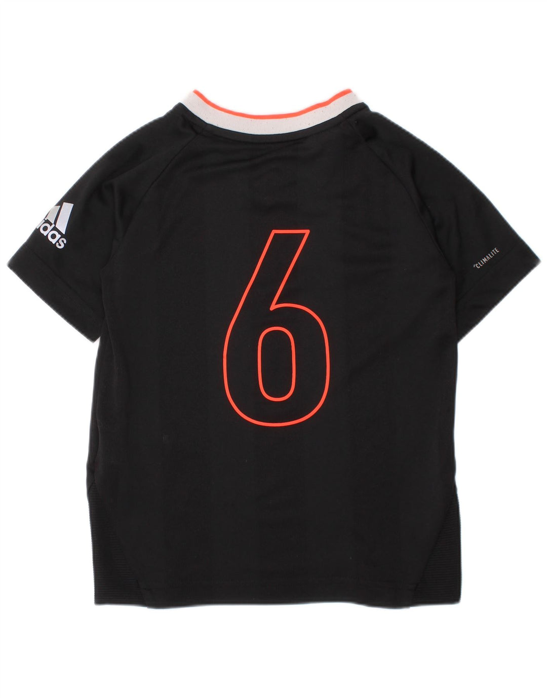 ADIDAS Boys Climalite T-Shirt Top 4-5 Years Small Black Polyester