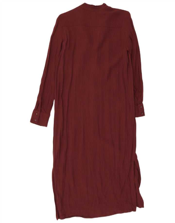 Marks & Spencer Womens Autograph Maxi Dress UK 10 Small Burgundy