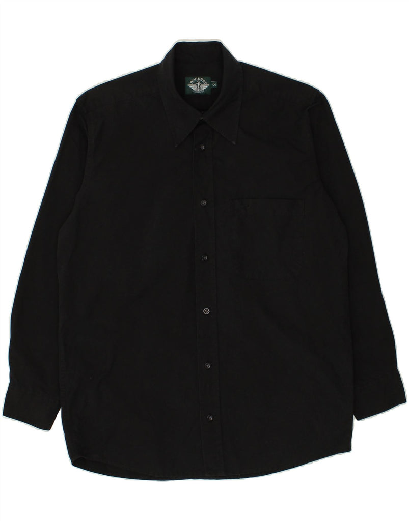 DOCKERS Mens Shirt Small Black Cotton | Vintage Dockers | Thrift | Second-Hand Dockers | Used Clothing | Messina Hembry 