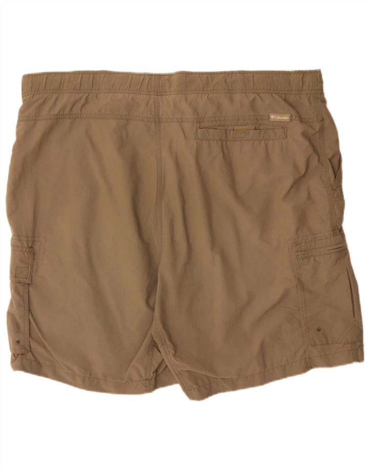 Columbia Mens Cargo Shorts XL W40  Beige Polyester