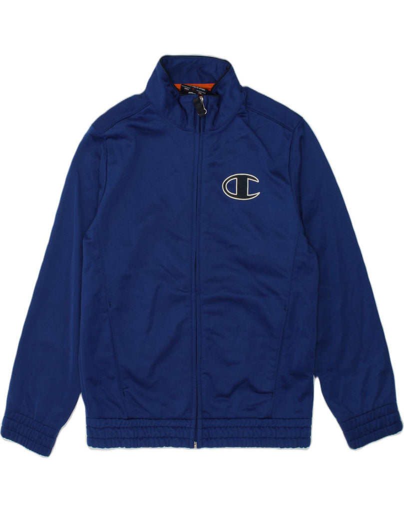 CHAMPION Boys Tracksuit Top Jacket 7-8 Years Small  Blue Polyester | Vintage Champion | Thrift | Second-Hand Champion | Used Clothing | Messina Hembry 