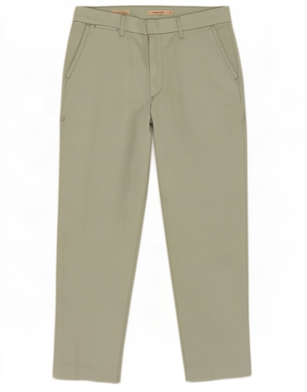 Levi's Womens Tapered Chino Trousers W29 L27 Green Cotton