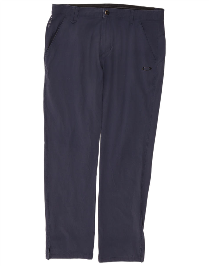 OAKLEY Mens Regular Fit Chino Trousers W36 L32 Navy Blue