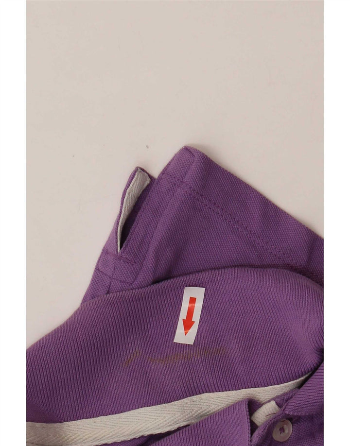 Diadora Mens Polo Shirt Medium Purple Cotton