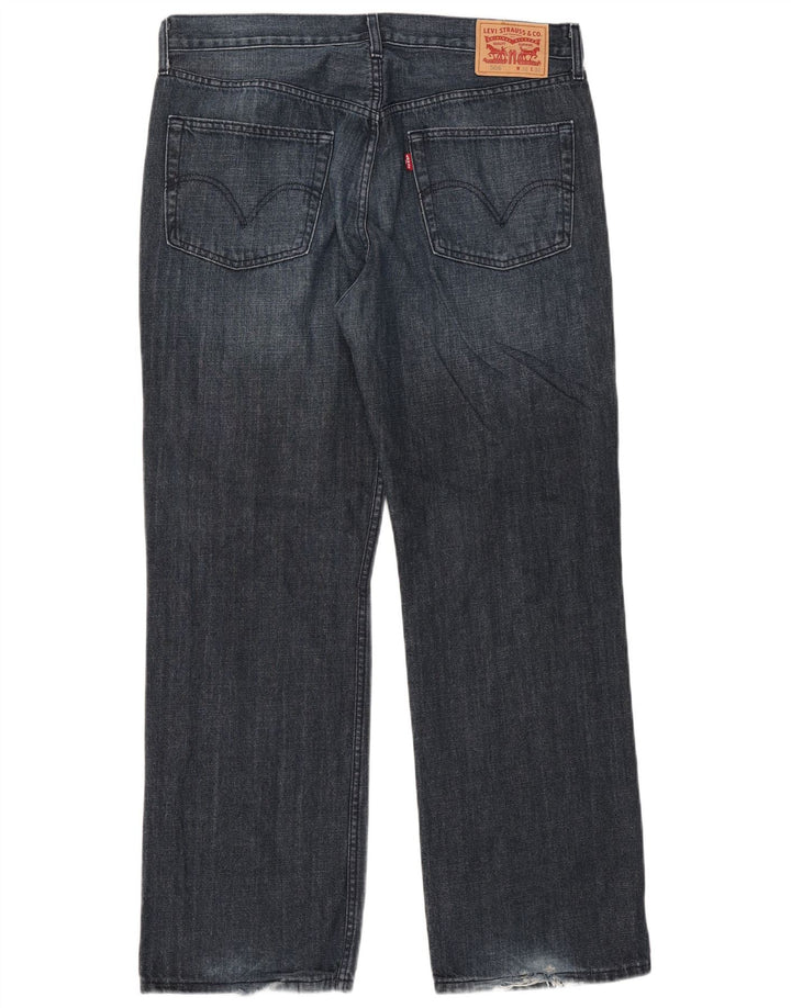 Levi's Mens 506 Straight Jeans W38 L32 Blue Cotton