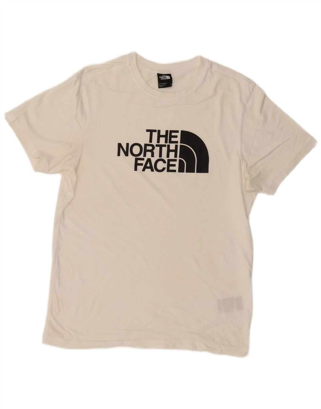 THE NORTH FACE Mens Graphic T-Shirt Top Small White Cotton