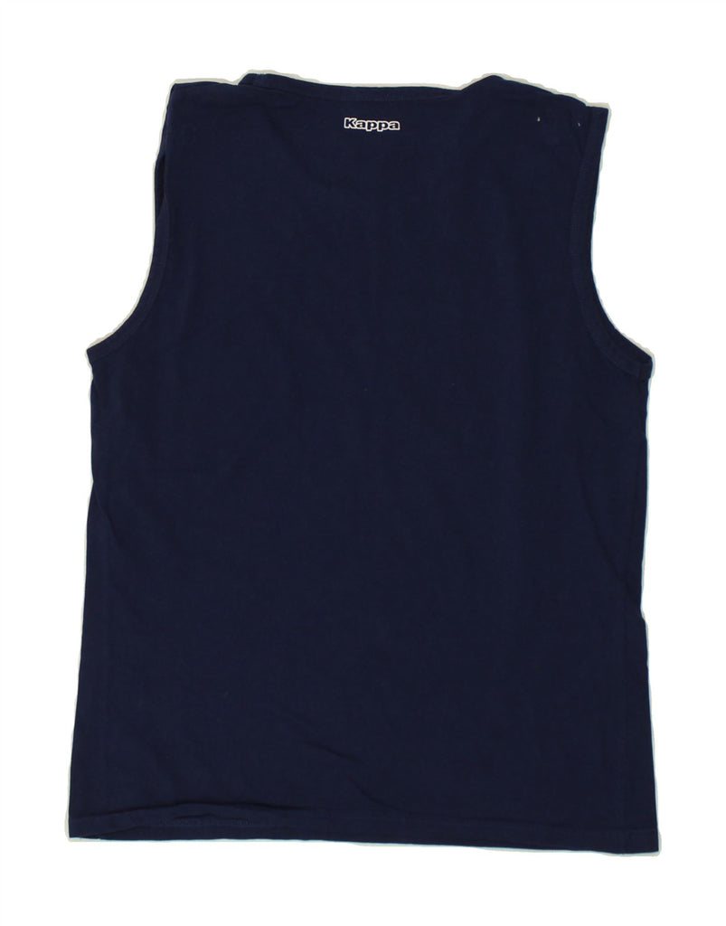 KAPPA Womens Vest Top UK 18 XL Navy Blue | Vintage Kappa | Thrift | Second-Hand Kappa | Used Clothing | Messina Hembry 