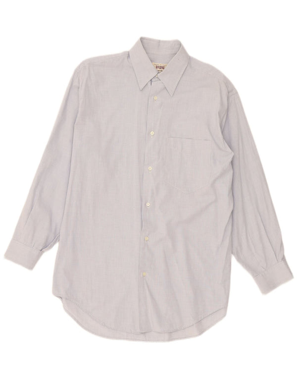 Sisley Mens Shirt Medium Blue Gingham