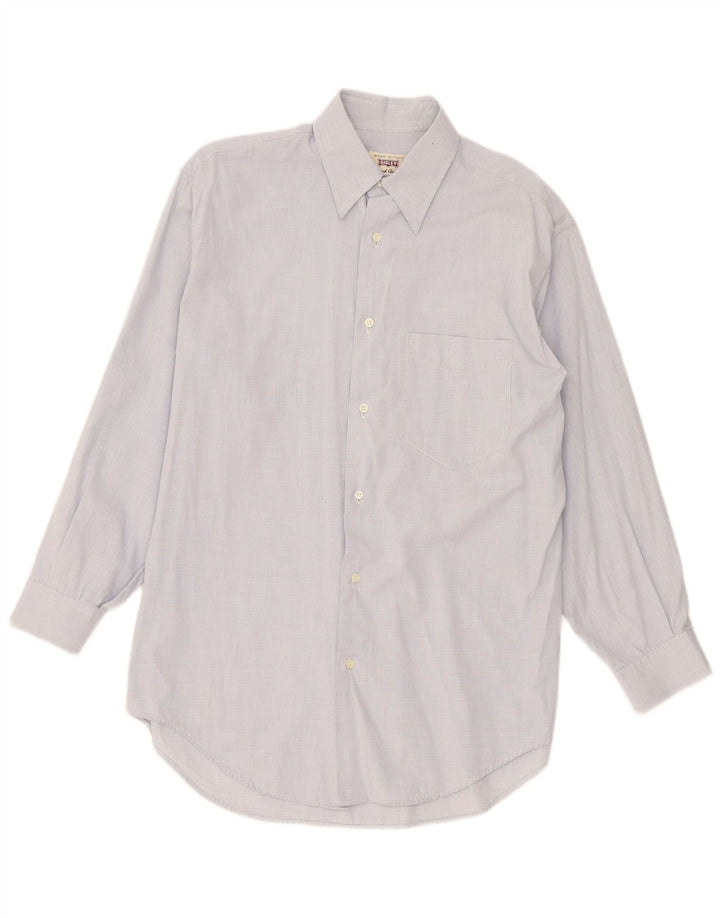 Sisley Mens Shirt Medium Blue Gingham