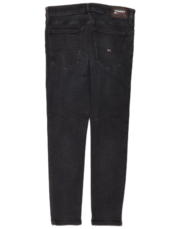 Tommy Hilfiger Mens Simon Skinny Jeans W34 L30 Black Cotton