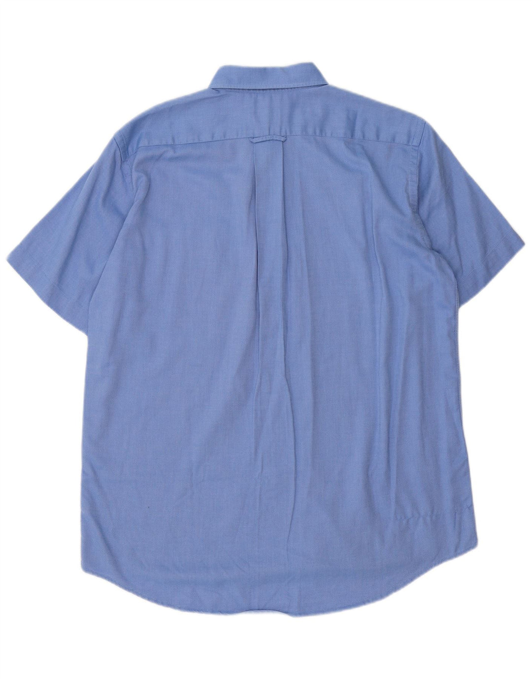 Lacoste Mens Short Sleeve Shirt Size 40 Medium Blue Cotton