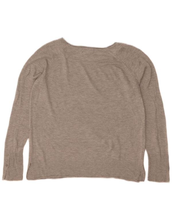 Stradivarius Womens Loose Fit Blouse Top UK 10 Small Grey