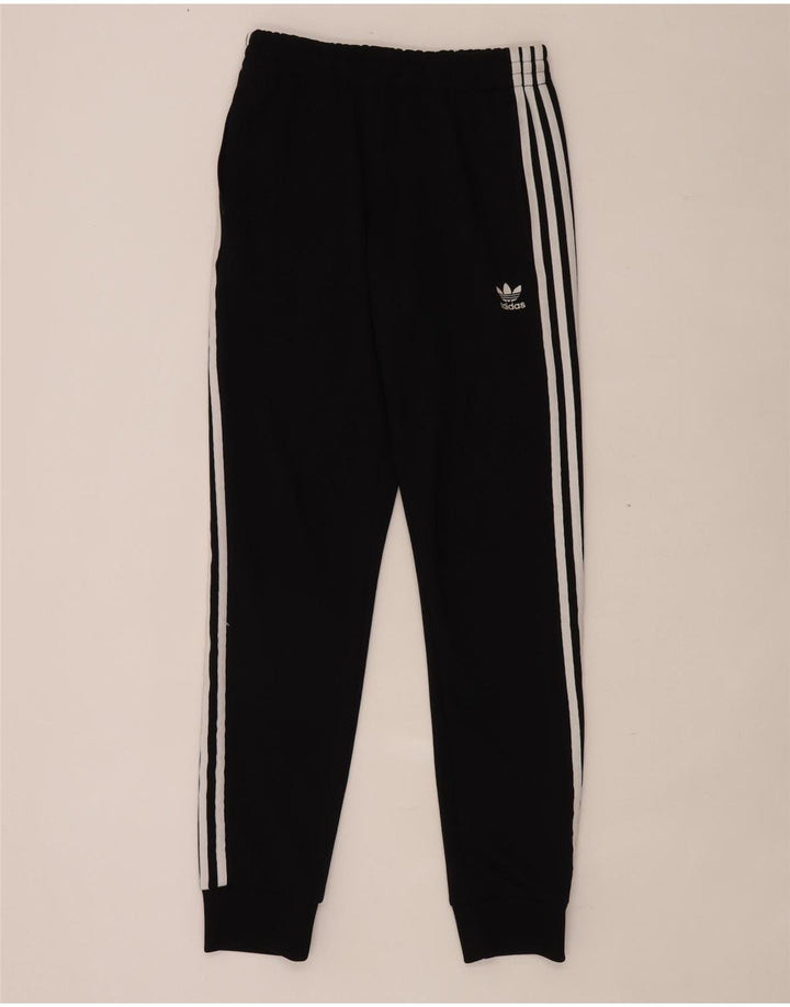 Adidas Mens Tracksuit Trousers Joggers Small Black Polyester