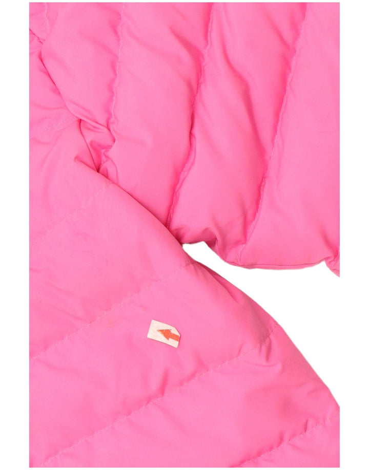 Nike Boys Hooded Padded Jacket 12-13 Years Large Pink Polyester