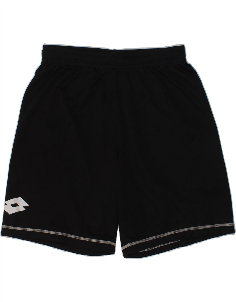 LOTTO Boys Sport Shorts 11-12 Years Small  Black Polyester | Vintage Lotto | Thrift | Second-Hand Lotto | Used Clothing | Messina Hembry 