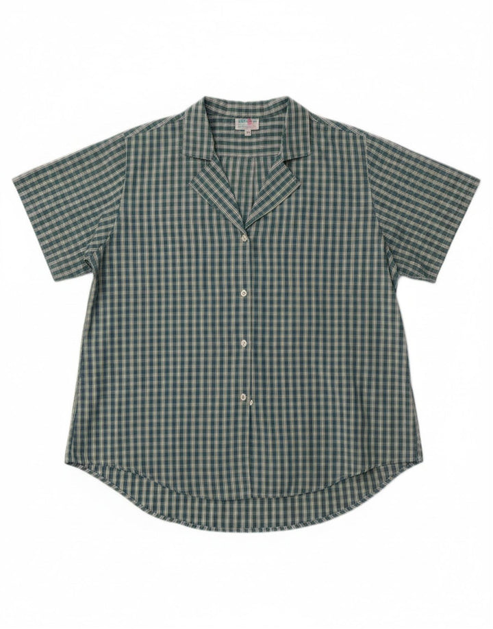 Balloon Womens EU 38 Medium Green Check Cotton