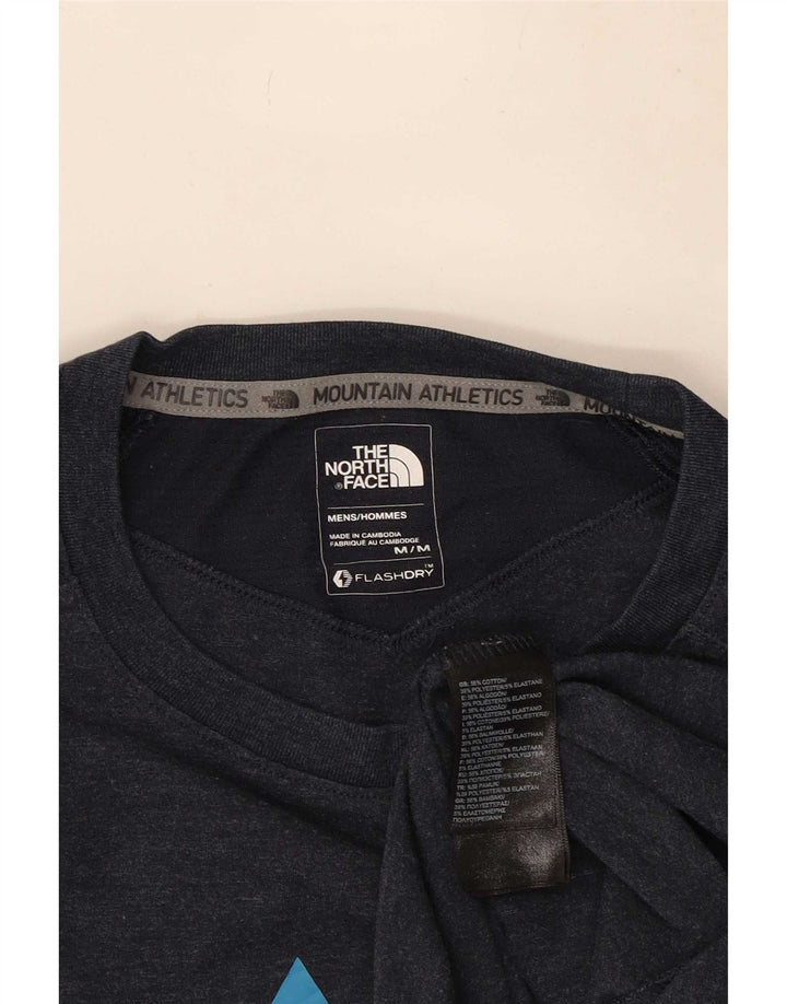 The North Face Mens Graphic T-Shirt Top Medium Navy Blue Cotton