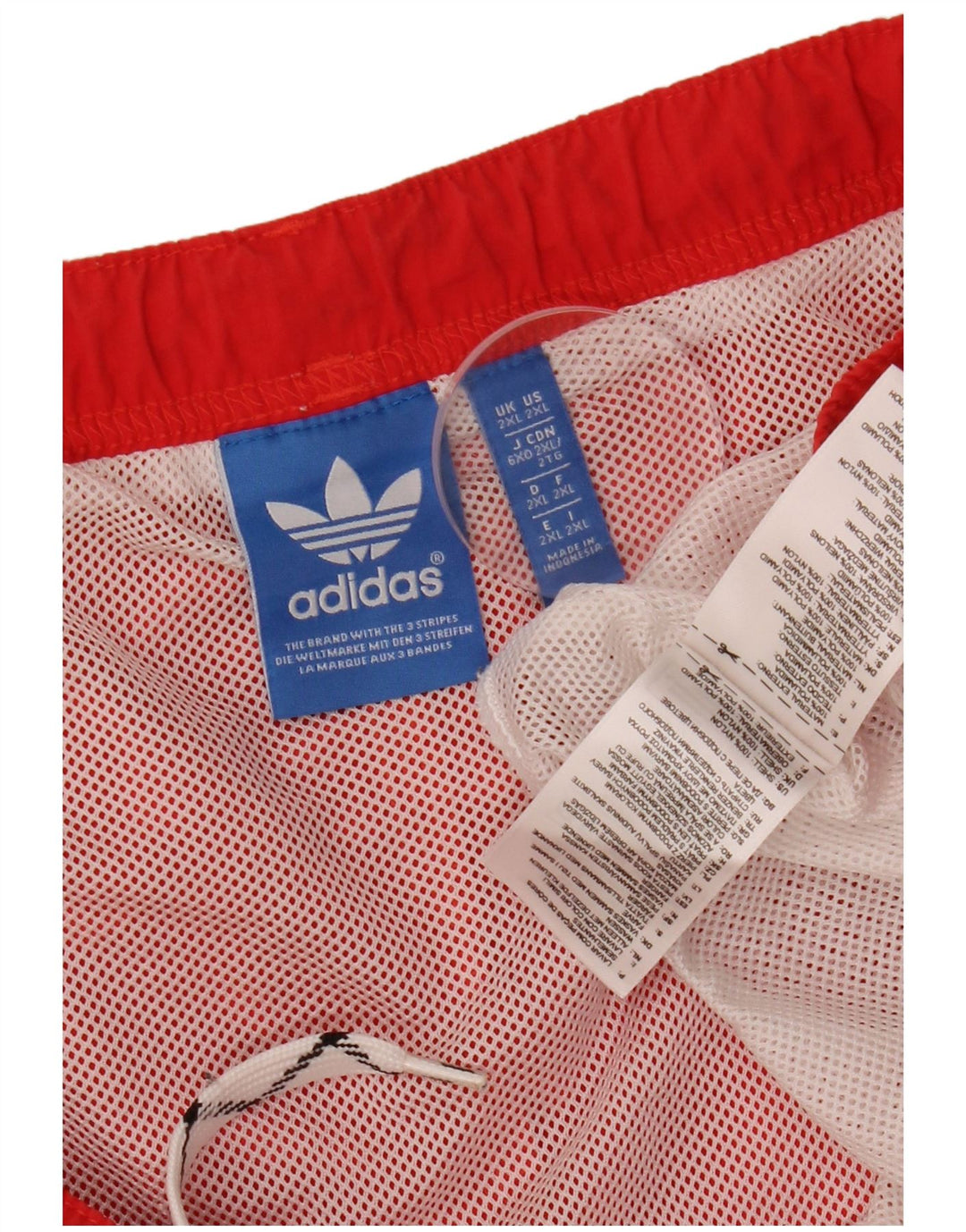 Adidas Mens Swimming Shorts 2XL  Red Colourblock Nylon