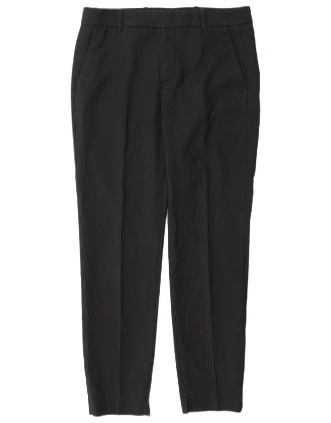 Zara Womens Slim Chino Trousers Small W26 L27 Black