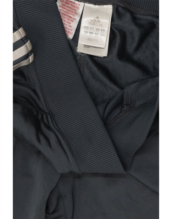 ADIDAS Girls Tracksuit Trousers 15-16 Years Grey Polyester