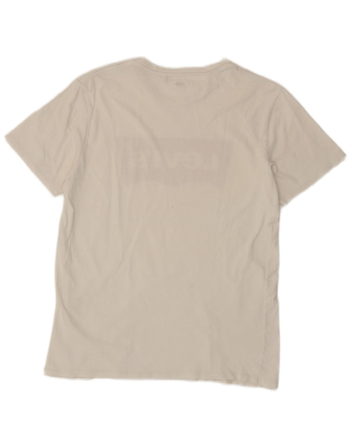 Levi's Mens Graphic T-Shirt Top Large White