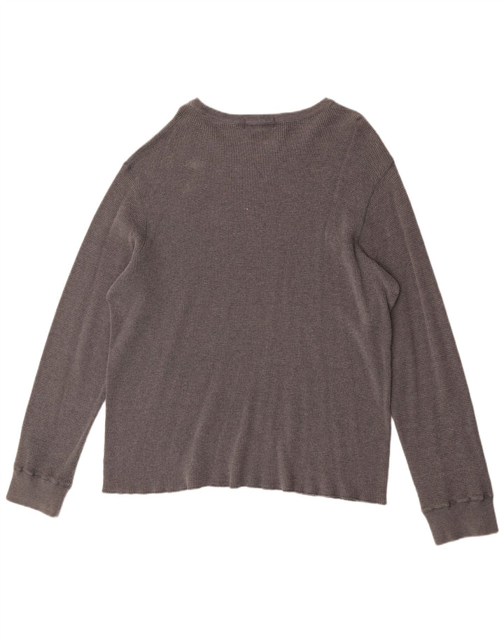 Polo Ralph Lauren Mens Top Long Sleeve 2XL Grey Cotton