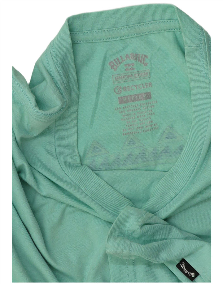 Billabong Mens Graphic T-Shirt Top Medium Green Polyester