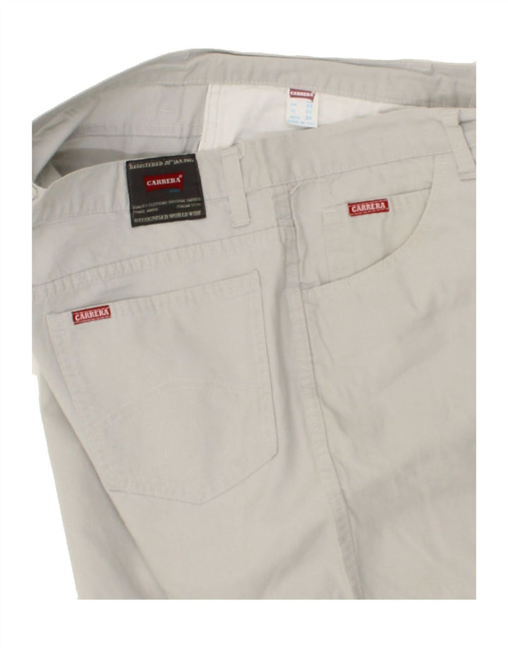 CARRERA Mens Straight Casual Trousers W36 L26 Grey Cotton Vintage Carrera and Second-Hand Carrera from Messina Hembry 