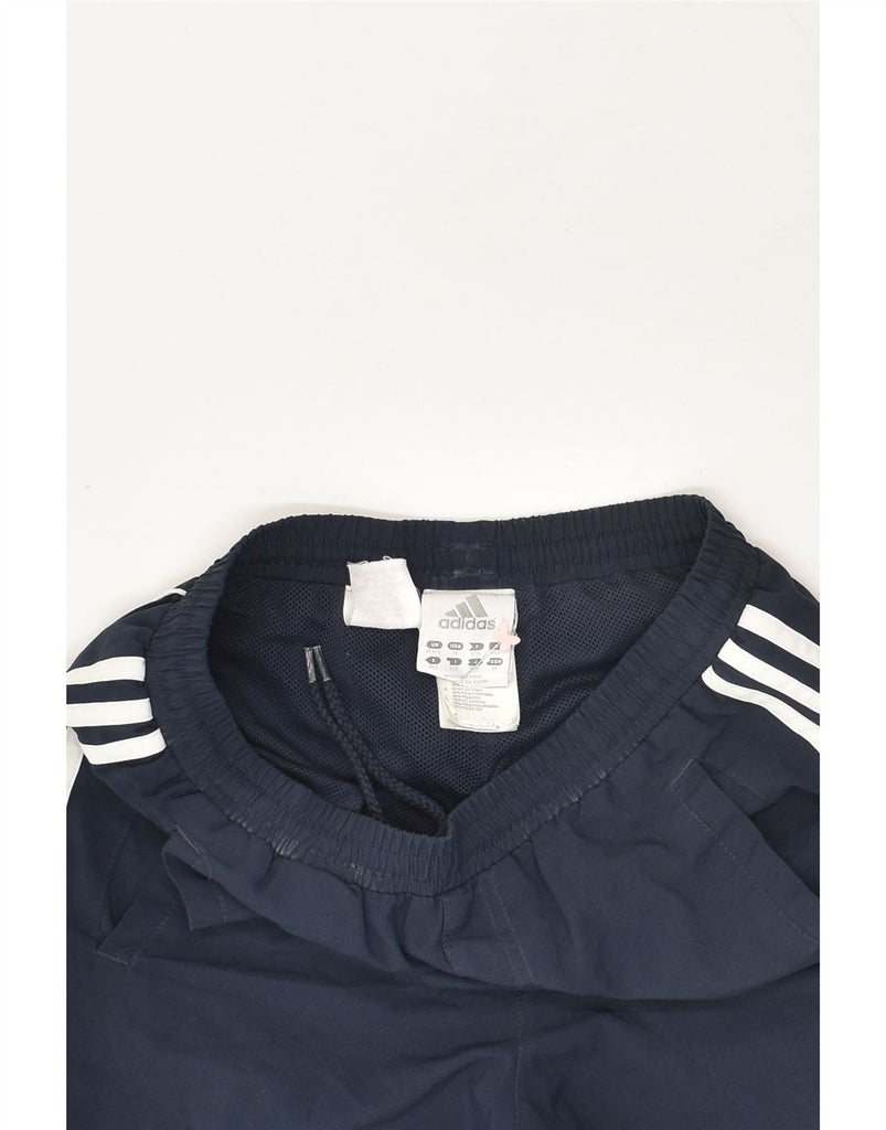 ADIDAS Boys Climalite Sport Shorts 11-12 Years Navy Blue Colourblock | Vintage Adidas | Thrift | Second-Hand Adidas | Used Clothing | Messina Hembry 