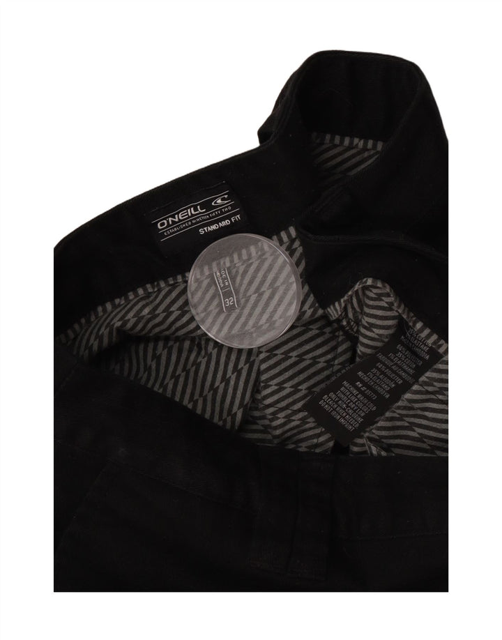 O'Neill Mens Standard Fit Chino Shorts W32 Medium Black Polyester
