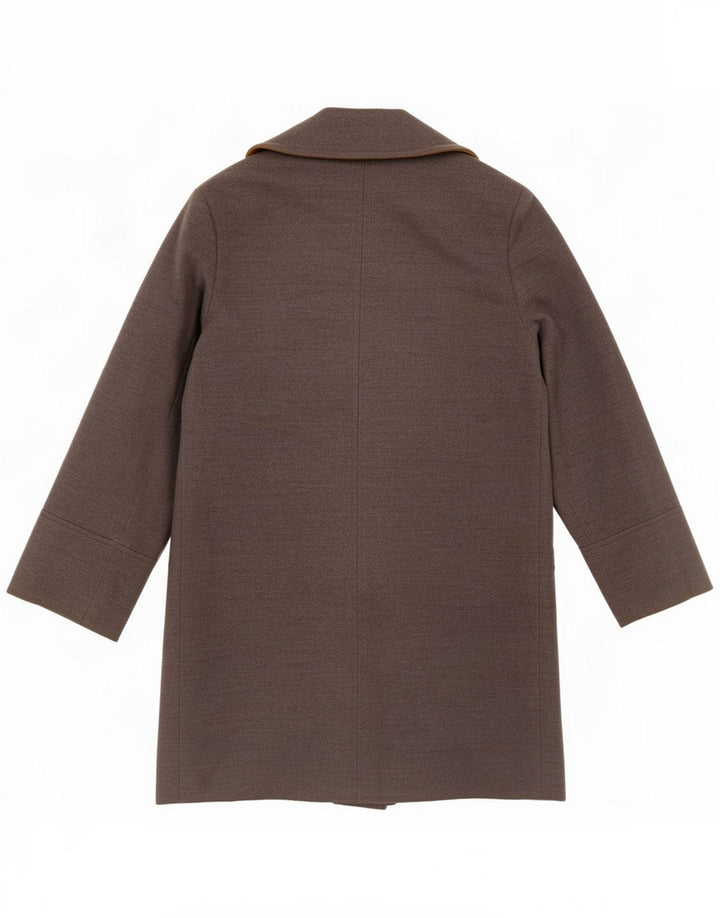 Topshop Womens Open Oversized Overcoat UK 8 Small Grey