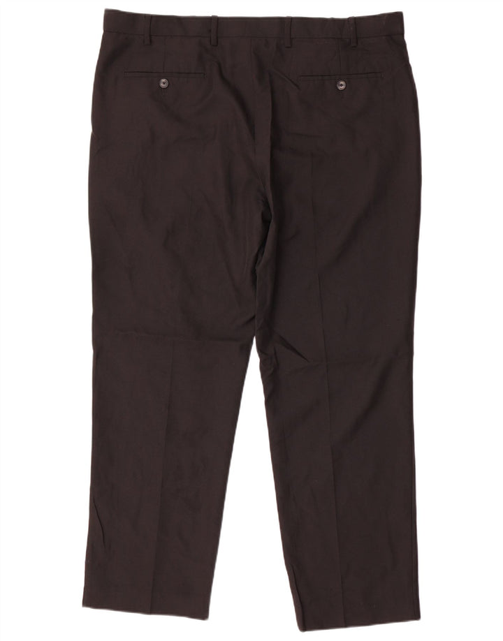 MARKS & SPENCER Mens Regular Fit Chino Trousers W40 L29 Black