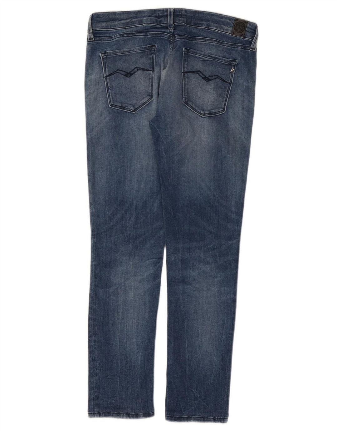 REPLAY Womens Luz Slim Jeans W29 L27 Blue Cotton