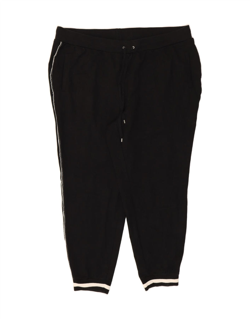 RALPH LAUREN Womens Tracksuit Trousers Joggers UK 22 3XL Black Cotton Vintage Ralph Lauren and Second-Hand Ralph Lauren from Messina Hembry 